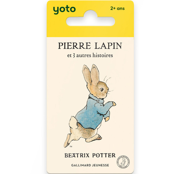 Livre audio pour YOTO "Pierre Lapin et 3 autres histoires" (3-6 ans)