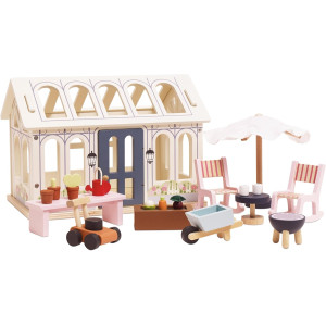 Set de meubles "La Véranda et le Potager" pour Maison de Poupée (5 pièces)