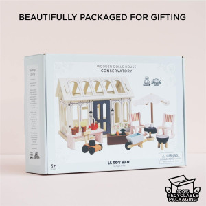 Set de meubles "La Véranda et le Potager" pour Maison de Poupée (5 pièces)