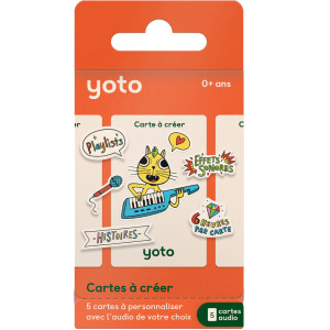 Pack Cartes à créer YOTO (x5) 