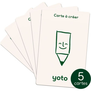 Pack Cartes à créer YOTO (x5) 