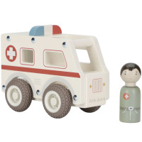 Ambulance en bois "Blanc" (18 mois et +)