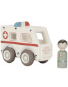Ambulance en bois "Blanc" (18 mois et +)