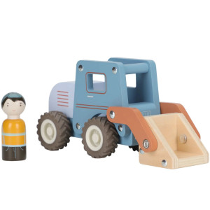 Camion Pelleteuse en bois "Bleu" (18  mois et +) Little Dutch
