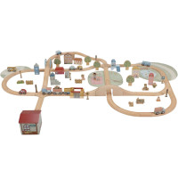 Circuit de train en bois XXL (3 ans et +)