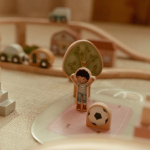 Circuit de train en bois XXL (3 ans et +) Litle Dutch