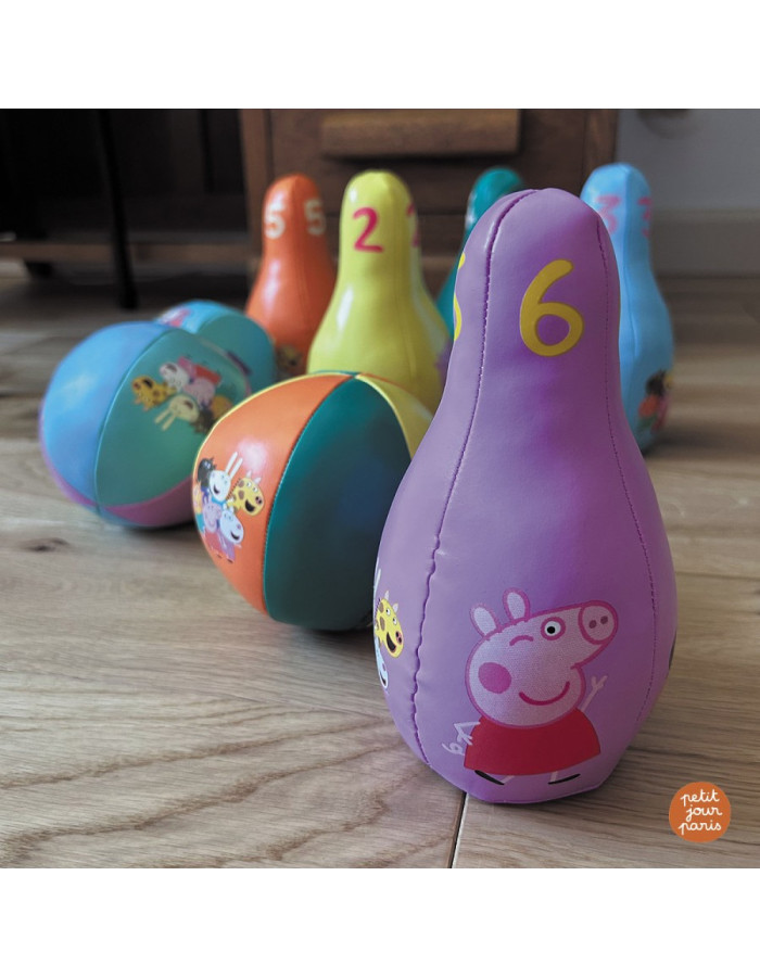 Jeu De Bowling Mousse 7 Pièces Mipcase Pour Enfants - Mini Quilles Et Balle Éducatif Intérieur Extérieur