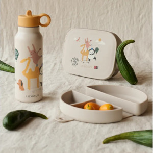 Boîte Lunchbox en inox et silicone Arthur "Panda" Liewood