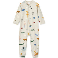 Pyjama bébé sans pieds en coton bio Birk "Around the World"