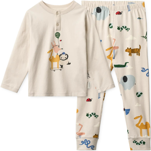 Pyjama enfant 2 pièces en coton bio Whilem "Around the World"