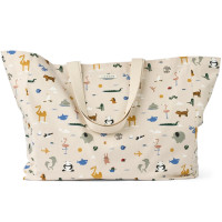 Totebag en coton bio "Around the World" (grand)
