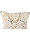 Totebag en coton bio "Around the World" (grand)