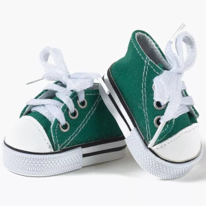Baskets Komvers "Vert Gazon" pour poupée Gordis Minikane
