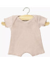 Body shorty en maille côtelée "Rose Orchidée" pour poupée Babies Minikane