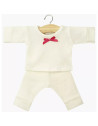 Gordis - Pyjama Morgan "Ecru" avec petit noeud pour poupon Gordis