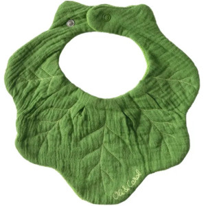 Bavoir bébé en coton bio "Kendall le Kale" Oli & Carol