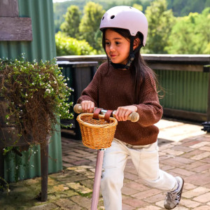 Casque de vélo enfant (3-7 ans) "Matte Rose Poudré" Banwood
