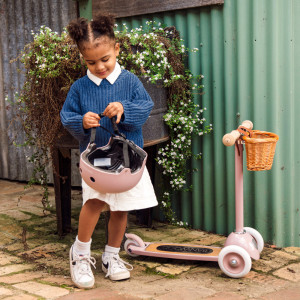 Casque de vélo enfant (3-7 ans) "Matte Rose Poudré" Banwood