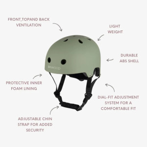 Casque de vélo enfant (3-7 ans) "Matte Bleu" Banwood