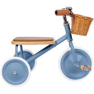 Tricycle Trike  en acier et bois "Bleu" (3-6 ans)
