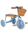 Tricycle Trike  en acier et bois "Bleu" (2-6 ans)
