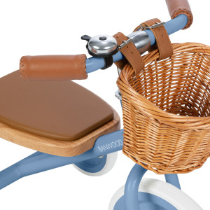 Tricycle Trike  en acier et bois "Bleu" (3-6 ans)