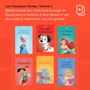 Livre audio pour YOTO "Disney : Les Classiques - Volume 1" (4-8 ans)