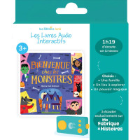 Livre audio pour Lunii "Bienvenue chez les monstres" (3 ans et +)