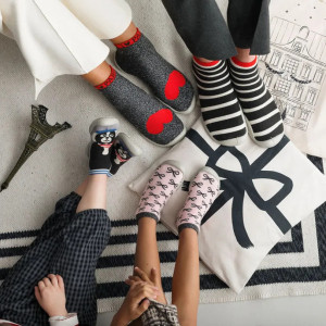 Chaussons Chaussettes à semelle souple "Champs Elysées" Collegien
