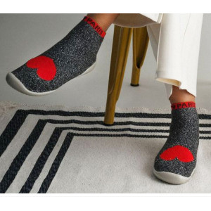 Chaussons Chaussettes à semelle souple "Frou frou" Collegien