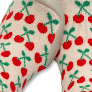 Chaussons Chaussettes à semelle souple "Cerises" Collégien