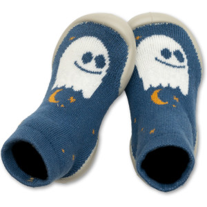 Chaussons Chaussettes à semelle souple "Fantôme ou Boo Phosphorescent"