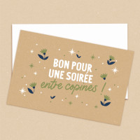 Carte "Bon pour une soirée entre copines" Les Petites Dates