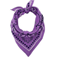 Foulard en coton Oscar "Bandana Violet" (Petit)