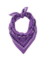Foulard en coton Oscar "Bandana Violet" (Petit)