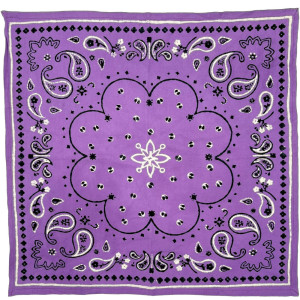 Foulard en coton Oscar "Bandana Violet" (Petit)