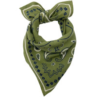 Foulard en coton Oscar "Bandana Kaki" (Petit)
