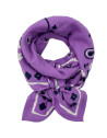 Foulard en coton Oscar "Bandana Violet" (Grand)  Milinane