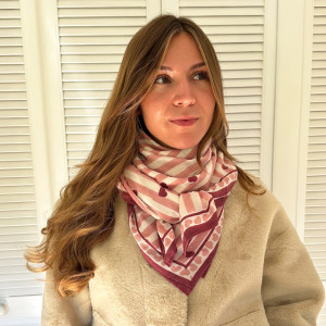 Foulard en coton Oscar "Candy" (Grand) Milinane