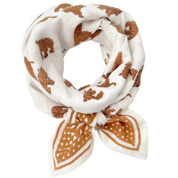 Foulard en coton Oscar "Tigre Milk" (Grand)
