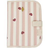 Protège carnet de santé en coton Edgar "Candy Cane"