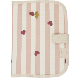 Protège carnet de santé en coton Edgar "Candy Cane" Milinane