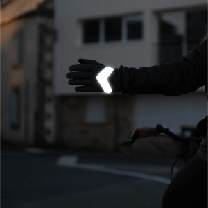 Gants polaire pour Vélo Réfléchissants (Taille L) Rainette