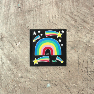 Stickers réflechissants pour vélo et accessoires "Arc-en-ciel" Rainette