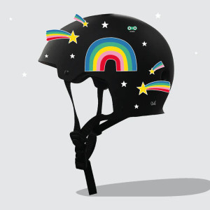 Stickers réflechissants pour vélo et accessoires "Arc-en-ciel" Rainette