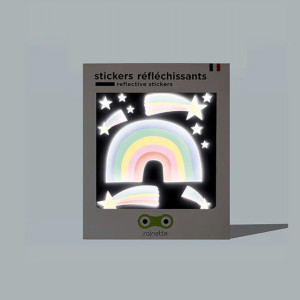 Stickers réflechissants pour vélo et accessoires "Arc-en-ciel" Rainette