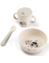 Coffret repas bébé anti-dérapant en silicone "Foodie Tiny Farm" Done by Deer