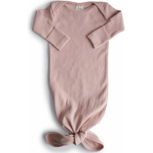 Turbulette à noeud en coton bio "Blush" (0-3 mois) Mushie
