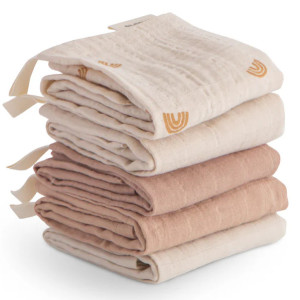 Gants de toilette bébé "Rainbow Combo" (x5) Mushie