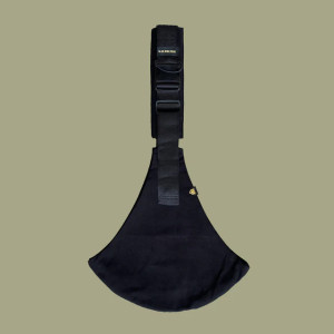 Porte-bébé en coton "Noir" Wilride